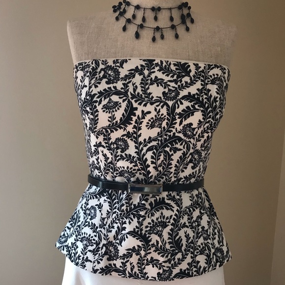 Versatile Black and White Bustier in size 2. - Picture 2 of 3